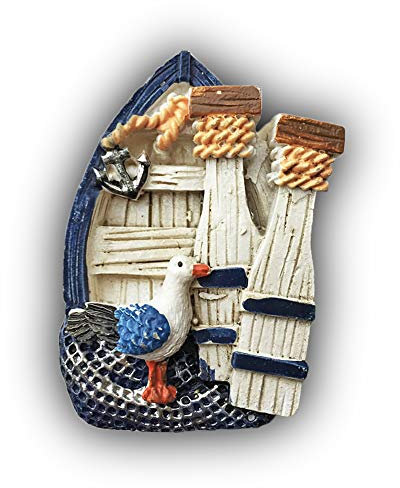 Kreta Griechenland 3D Fischerboot Kühlschrankmagnet Reise Aufkleber Souvenirs, Home & Kitchen Dekoration Kühlschrankmagnet aus China