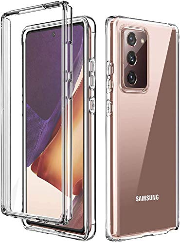 AICase für Samsung Note 20 Ultra Hülle Schutzhülle Transparent Stoßfest Case, 360 Grad Bumper Handyhülle Clear Cover Ohne Displayschutz für Note 20 Ultra 5G 6,9 Zoll 2020