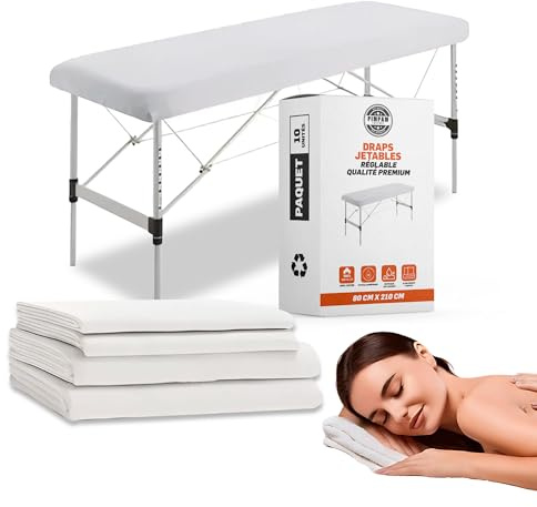 PimPam Factory - Massageliege bezug Verstellbare - 80x210 cm - 100 Stück - Hergestellt aus SMS-Material - Einweglaken Hypoallergen - Flüssigkeitsabweisend