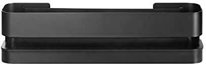 Blomus -NEXIO- Duschkorb, praktischer Halter für die Dusche, breites Gummiband im Inneren, 34 x 8 cm, Farbe Black (66331)