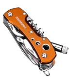 munkees LED Taschenmesser mit 15 Funktionen Orange Multitool