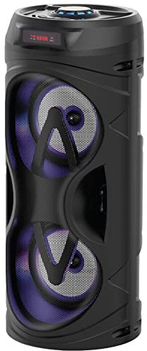 Akai Party Bazooka Ghettoblaster Haut-parleur Bluetooth 5.0 étanche IPX5, Bluetooth Box portable sans fil, son stéréo, haut-parleur Bluetooth A2DP pour l'intérieur et l'extérieur et les fêtes