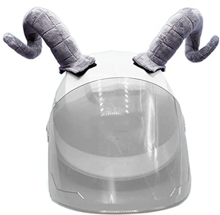 Gebogene Helm-Hörner, Helm-Ohrenschützer für Motorrad, Fahrrad, Ski-Helme, Helm-Dekorationen für Snowboarden, Radfahren, Grau