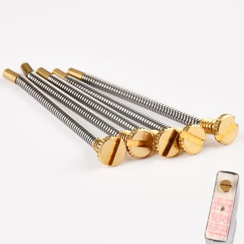 Adibbo Feuerstein Schrauben Feder für Zippo Feuerzeug (5 Stück) | Universelles Reparatur Set für Zippo, federschraube, feuerstein feder schrauben, Benzin Feuerzeug Zubehör, Reparaturteil