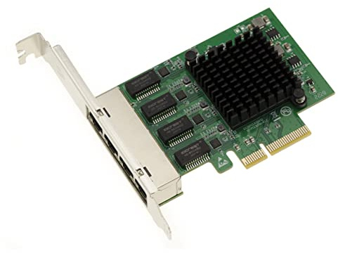 KALEA-INFORMATIQUE PCIe x4 Netzwerk-Controller-Karte mit 4 RJ45 Gigabit Ethernet 10 100 1000 Mbps LAN-Ports mit vierfachem Realtek RTL8111H Chipsatz.