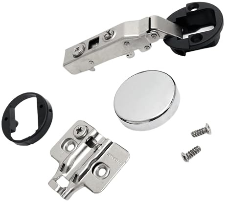 Confezione da 4 pezzi !! CERNIERA frizionata anta VETRO con SOFT ammortizzatore di chiusura integrato - D35mm