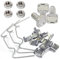 Juego completo de 400 piezas de accesorios de invernadero de acero inoxidable con clip de fijación de aluminio M6 x 11