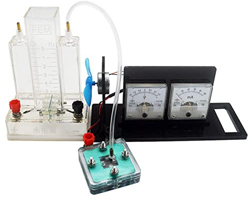 NOALED Equipo para Experimentos de Física, Demostrador Físico para Baterías de Hidrógeno-Oxígeno, Demostrador de Pilas de Combustible de Hidrógeno - Kit de Ayuda para la Enseñanza