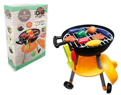 Maisonelle - Grillleksak, med ljus och ljud, kol lyser, många tillbehör