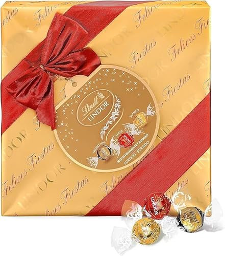 Lindt Lindor Assorted Gift Box Chocolate Surtido, caja de bombones 287 g