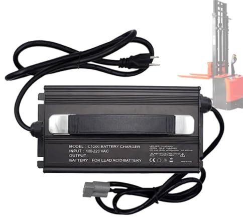 HYDTGZ Chargeur Batterie Chariot Élévateur 24 V 30 A avec Prise Anderson 50 A/120 A/175 A/350 A pour Transpalette Électrique, Chariot Élévateur, Marche Derrière, Autolaveuse Sol,120a