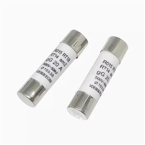 AIRUIXI Keramik-Sicherung 10 * 38 schnelle Keramik Sicherung 10x38mm Sicherung 500V 1A 2A 3A 4A 5A 6A 8A 10A 16A 20A 25A 32A RO15 RT18 RT14 Sicherung(25A)