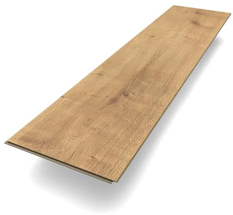 BODENGLÜCK Klick Laminat Greifswald - Hochwertiges Laminat mit täuschend echter Holzoptik - Laminatboden in Holzoptik geeignet für Fußbodenheizungen - Paket mit 2,5 m² nachhaltigem Bodenbelag