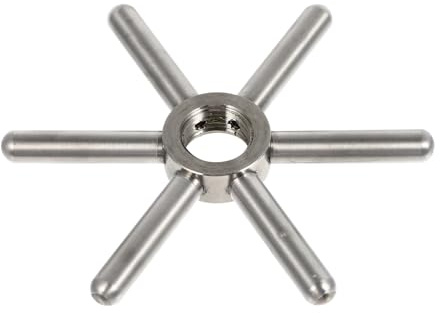 Tête de Laveuse à Barre en Acier Inoxydable Argentée, Forme Flocon | Décharge D’eau Multi-angle, Nettoyage Facile, pour Tasse et Gobelet, Usage Boutique Thé au Lait