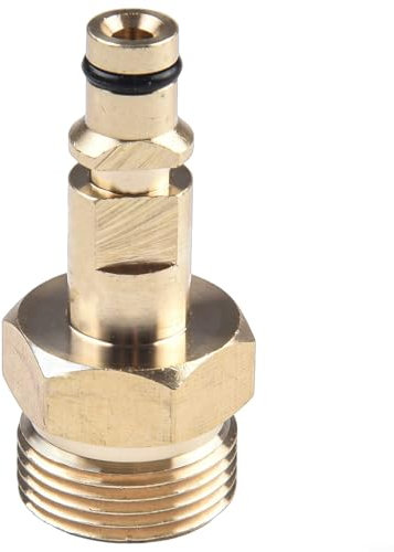 Besshepplo Adaptateur de tuyau M22 en laiton massif pour nettoyeur haute pression pour raccord rapide - Raccord de sortie pour Karcher et Nilfisk