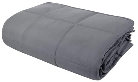 ASAB 6kg Adult Weighted Blanket Breathable Comfortable Polyester Cover with Micro Glass Beads Throw for Stress and Sleep Quilt Design Easy to Clean Heavy for Adults Fold Up Calming Blanket