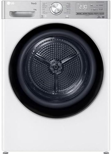 LG Dual Dry™ FDV1110W Wifi Connected 10Kg Heat Pump Tumble Dryer - White - A+++ Rated