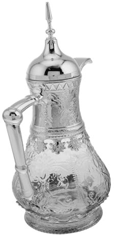 UKCOCO Pichet à Eau Verre Style Moyen-oriental Haute Capacité Pour Thé Café Eau Froide Jus Et Boissons