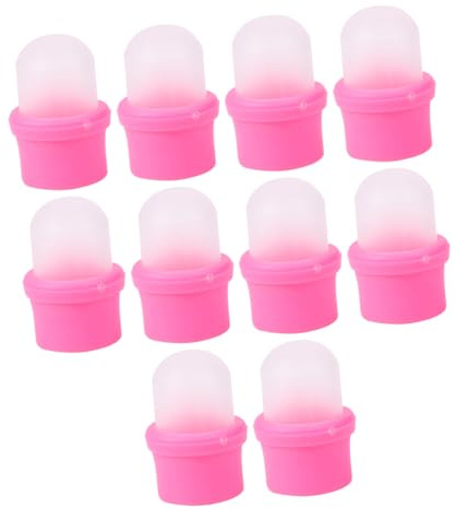 VALICLUD 10stücke Nagel Soaker Abdeckungen 10 Stück Aus Pp Für Nagellackentferner Nagelentfernung Maniküre Werkzeug Wiederverwendbar Und Tragbar Für Uv Entfernerpads