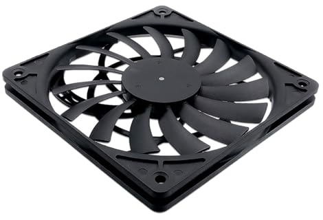 Ldabrye Ventilador de computadora de 120 mm, 12 V, 0,20 A, 1400 RPM con PWM para sistemas silenciosos, ventilador de carcasa delgada