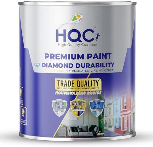 HQC Stabilising Primer & Undercoat for Walls 5 Litre, Plaster, Brick, Concrete & Wood Surfaces