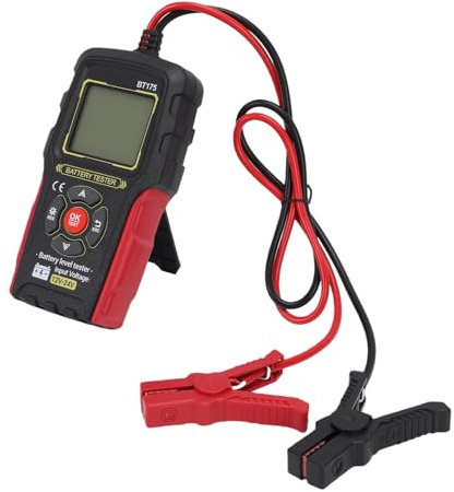 Akozon Analizador de Batería de Automóvil Universal Pantalla Retroiluminada Medida de Alerta de Mal Contacto CCA 50 1999 AH Probador de Voltaje de Baterías para Automóviles