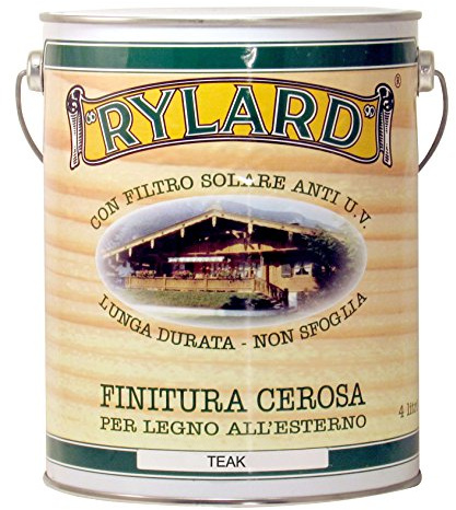 Rylard FCT4 Finitura Cerosa per Legno, Teak, 4000 ml