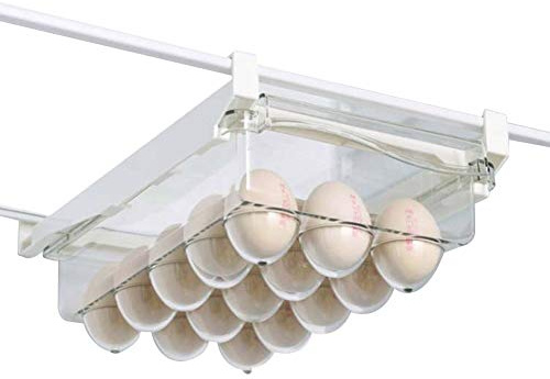 Organizador de nevera transparente de plástico deslizante debajo del estante Cajón de la caja del estante titular del cajón del refrigerador Cajón de la cocina Caja de almacenamiento de alimentos