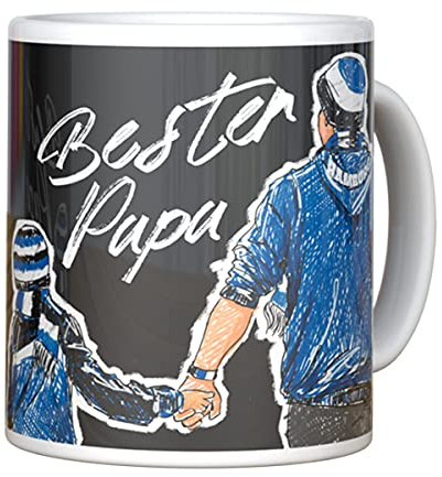 Hamburger SV HSV Tasse Becher Kaffeetasse BESTER PAPA schwarz, 30180