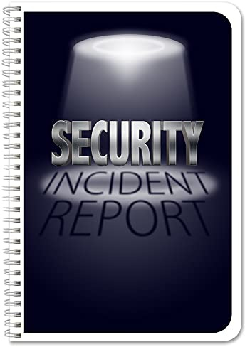 BookFactory Security Incident Report Log Book/Security Guard Journal - Wire-O, 100 Pages, 6'' x 9'' (Made in USA)
