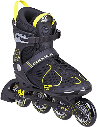 K2 F.I.T. 84 Speed ALU Inline Skate Black/Yellow