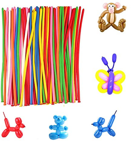 Magici Palloncini, 200 Pezzi Lungo Palloncini Modellabili, per Feste, Compleanni, Matrimoni, Anniversari