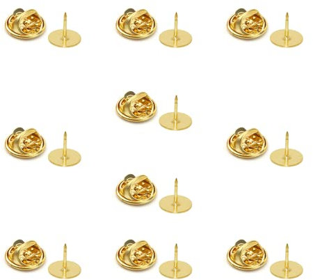 Schmetterling Pin Clutch, 10 Stück Verschlüsse Butterfly Clips Pin, Schmetterling Kupplung, für DIY, Krawatten, Jacken, Hüte, Taschen