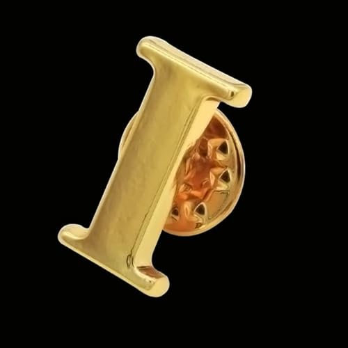 VITAU Klassischer Goldener Buchstabe, vergoldet, Brosche, Männer, Anstecknadel, Frauen, Hut, Schal, Rucksack, Abzeichen, Schmuck