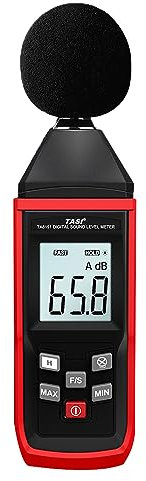 Digitales Schallpegelmessgerät, Handgerät, SchalldB, 30–130 dB(A), Dezibel, Schallgeräuschmesser, Tester, Messung mit LCD-Anzeige, Max/Min/Hold-Funktion