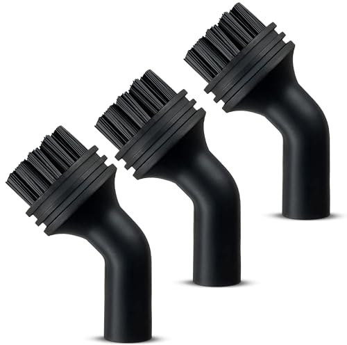 Neighbour's Friend® Dampfreiniger Ersatz-Set: 3-teiliges Bürsten-Set mit Rundbürsten I Zubehör für Handdampfreiniger Rundbürstenset I Ersatzteile
