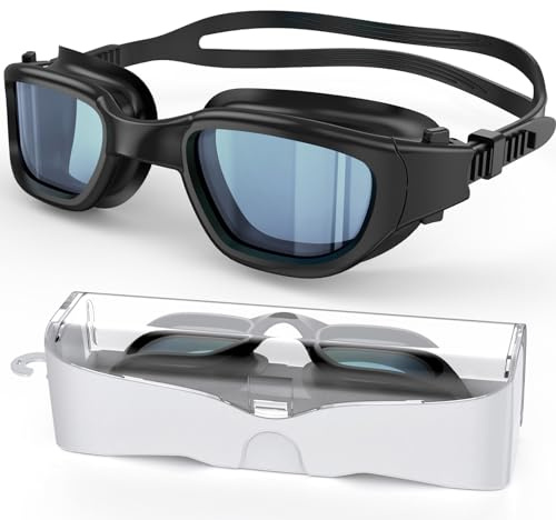 Zeligerstar Polarized Swimming Goggles, Unisex Adult Swim Goggles Anti Fog Anti UV Wide View Pool Glasses for Men Women