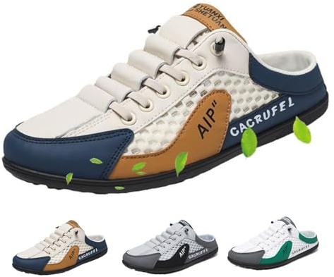 MAOAEAD Chaussures de sport pour homme, dos nu, mules décontractées et slip-on, été, légères, respirantes, tongs en maille pour l'intérieur et l'extérieur, 42 EU