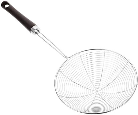 Amosfun Espumadera De Cocina De Acero Inoxidable Pequeña Fuga Cintura Para Freír Colador Accesorio De Cocina