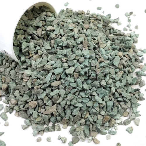 YISZM Rocas de zeolita verde suculentas y cactus, piedras decorativas para plantas de interior, bonsái, jardinería de hadas, rellenos de jarrones, terrario, 10 libras