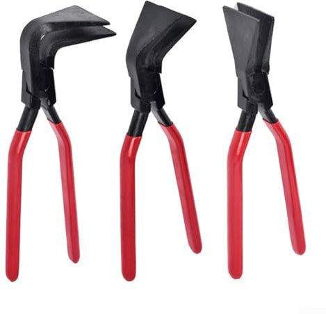 Set di pinze per piegatura in metallo con ganasce dritte, a 45 gradi/90 gradi, per piegare e appiattire lamiera, strumento in acciaio al carbonio (180°)