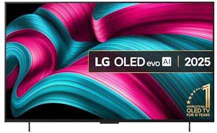 LG OLED42C55LA 42-Inch OLEDevo AI 4K UHD Smart TV, (α9 AI Processor Gen7, Dolby Atmos, Freeview Play and Amazon Alexa, 120Hz) [Model 2025]