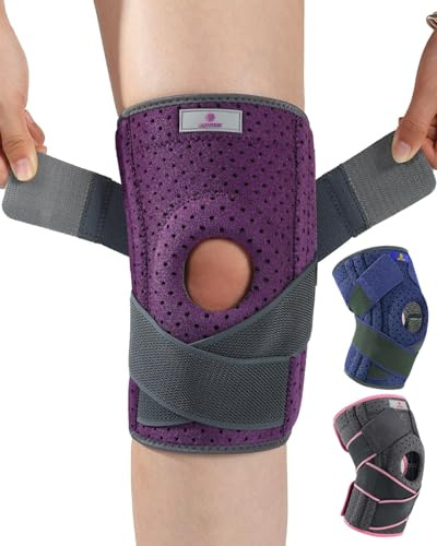 ABYON Rodilleras Menisco y Ligamento Ajustable para Mujeres y Hombres Artritis, Lesión de Ligamentos, Desgarro de Menisco, Tendinitis, Correr, Sentadillas, Deportes Dolor Articular (2XL/3XL)