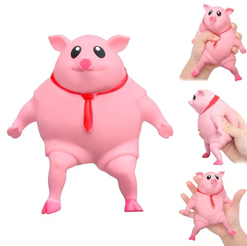 XULEGGNK Anti Stress Schwein Quetsch Spielzeug, Wutschwein Groß, Schwein zum Schlagen, Antistress Quetschspielzeug, Squeeze Toy Geschenke