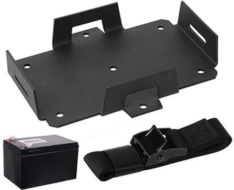 Plateau De Montage De Batterie - Porte-Batterie Petite Boîte De Rangement | Small Battery Storage Du Support De Batterie Réglable | Matériel De Pont De Bateau Avec Sangle De Maintien Pour Les Générate