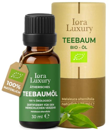 Duftöl bio Teebaumöl 30ml – 100% Reines Ätherisches Öl | Melaleuca Alternifolia für Aromatherapie, Haut- & Haarpflege