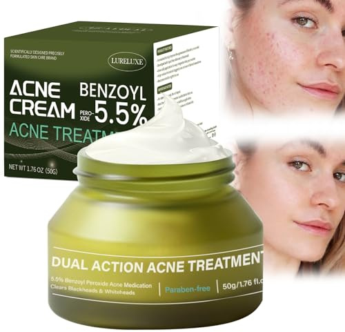 50g Crème Visage Acné,Crème anti acné,réduire l'apparition de l'acné et des imperfections,aider à équilibrer l'huile,nettoyer les pores et à soulager les problèmes de peau