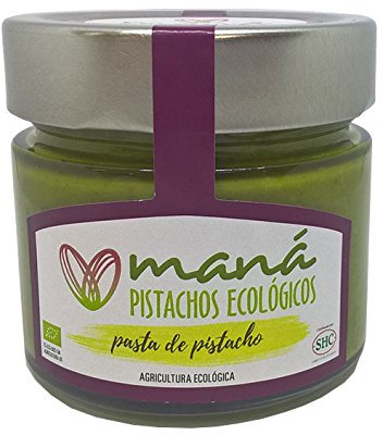 Maná Pistachos Ecológicos - Pistacho manchego ecológico (Pasta de pistacho, sin sal, cultivado en España y con procesos de agricultura ecológica, 150g)
