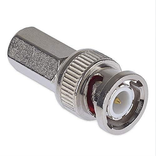 SSL Satellites 20-Pack BNC Male to Female CCTV Twist Compression Connector Converter RG59 Coaxial Cable Adapter for Security CCTV Camera