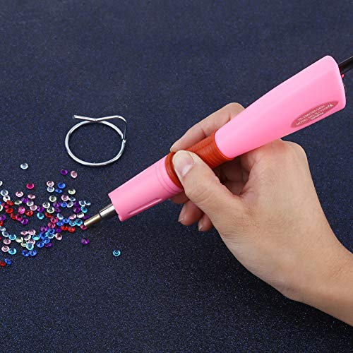 Schnelles Aufheizen Repair Agent Applikator Steine Wanddekoration Werkzeug DIY Repair Tool 110-240 V (Rosa)
